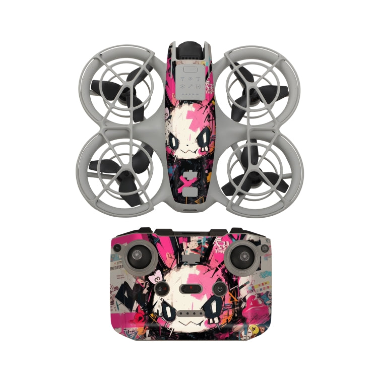 For DJI Neo Drone Body Remote Control Protective Sticker(Pink Rabbit) - free shipping - PMC TechLife - Order now!