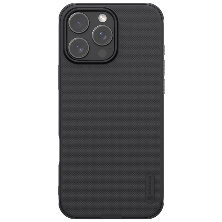 For iPhone 16 Pro NILLKIN Frosted Shield Pro Magnetic Magsafe Phone Case(Black) - iPhone 16 Pro Cases by NILLKIN | Online Shopping South Africa | PMC Jewellery | Buy Now Pay Later Mobicred