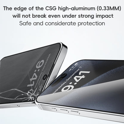 For iPhone 16 Plus ZGA 0.33mm 2.5D Anti-static Privacy Tempered Glass Film - iPhone 16 Plus Tempered Glass by ZGA | Online Shopping South Africa | PMC Jewellery | Buy Now Pay Later Mobicred