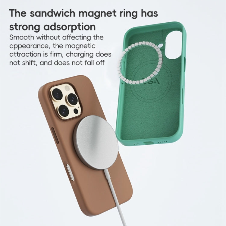 For iPhone 16 Pro ZGA Colorful Liquid Silicone Magsafe Phone Case(Gold) - iPhone 16 Pro Cases by ZGA | Online Shopping South Africa | PMC Jewellery | Buy Now Pay Later Mobicred