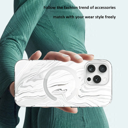 For iPhone 16 Pro TGVIS Grace Series MagSafe Magnetic Phone Case(Quicksand) - iPhone 16 Pro Cases by TGVIS | Online Shopping South Africa | PMC Jewellery | Buy Now Pay Later Mobicred