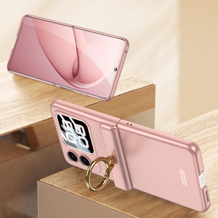 For Huawei nova Flip GKK Integrated Magnetic Hinged Flip Case with Ring Holder(Black) - free shipping - PMC Jewellery - Order now!