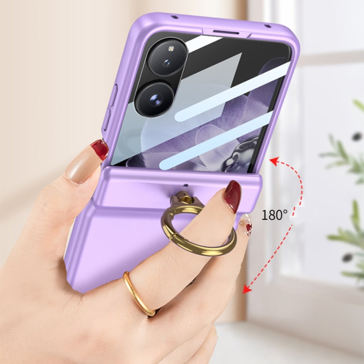 For Xiaomi Mix Flip GKK Integrated Magnetic Hinged Flip Case with Ring Holder(Purple) - free shipping - PMC Jewellery - Order now!