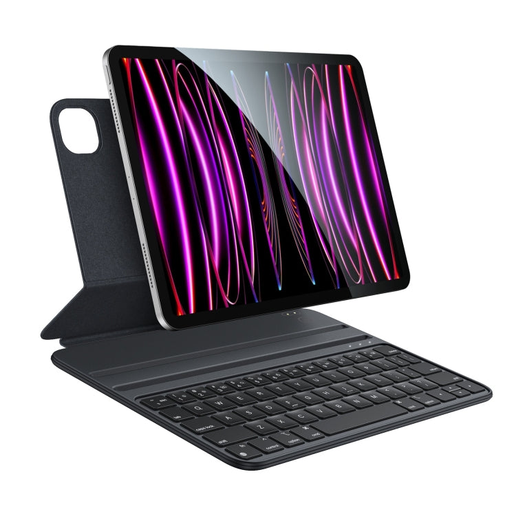 For iPad Pro 11 2022 / Air 10.9 2022 Yesido Dual-sided Clip Magnetic Keyboard Leather Case(Black) - For iPad Pro by Yesido | Online Shopping South Africa | PMC Jewellery | Buy Now Pay Later Mobicred