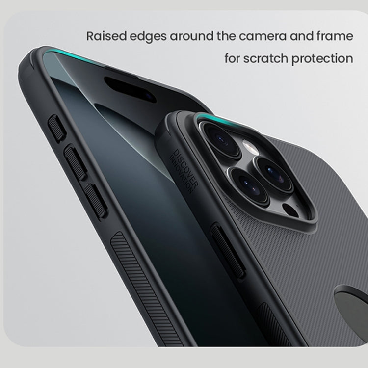 For iPhone 16 Pro Max NILLKIN Frosted Shield Pro PC + TPU Phone Case(Black) - iPhone 16 Pro Max Cases by NILLKIN | Online Shopping South Africa | PMC Jewellery | Buy Now Pay Later Mobicred