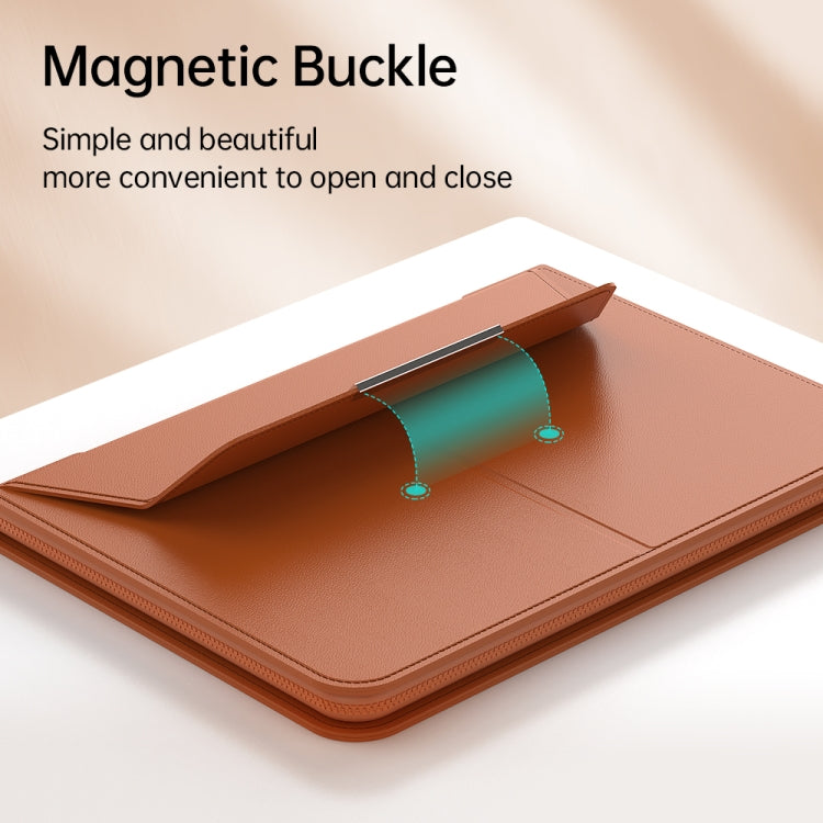 Multifunctional Laptop PU Magnetic Stand Split Liner Bag with Mouse Pad Function, Size:15 inch(Rose Gold) - 15 inch by PMC Jewellery | Online Shopping South Africa | PMC Jewellery | Buy Now Pay Later Mobicred