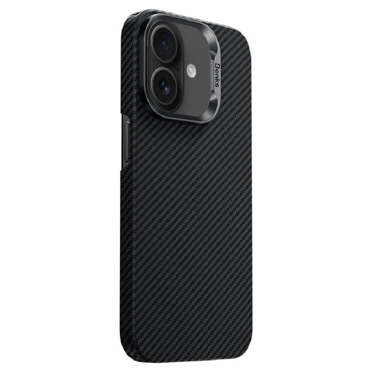 For iPhone 16 Plus Benks Classic Kevlar 600D Fiber MagSafe Phone Case(Black) - iPhone 16 Plus Cases by Benks | Online Shopping South Africa | PMC Jewellery | Buy Now Pay Later Mobicred