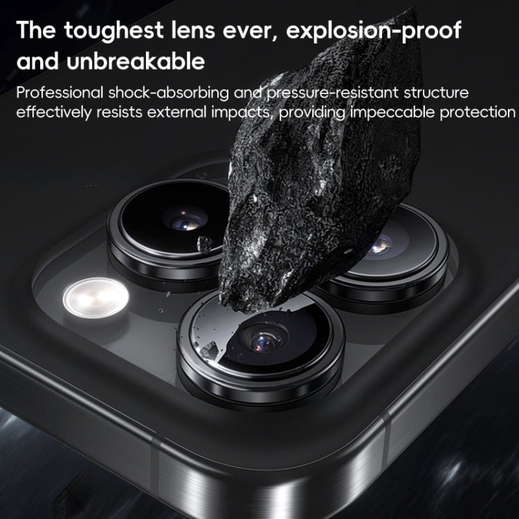 For iPhone 16 Pro Benks King Kong Series Corning Single Metal Lens Protective Film(Black) - iPhone 16 Pro Tempered Glass by Benks | Online Shopping South Africa | PMC Jewellery | Buy Now Pay Later Mobicred