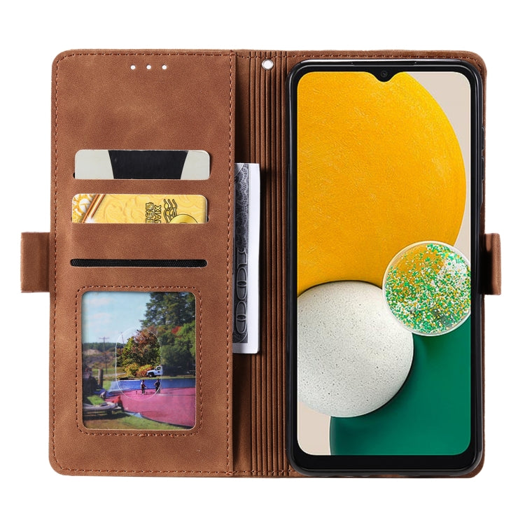 For Samsung Galaxy S25 5G Retro Splicing Horizontal Flip Leather Phone Case(Green) - Galaxy S25 5G Cases by PMC TechLife | Online Shopping South Africa | PMC TechLife | Buy Now Pay Later Mobicred