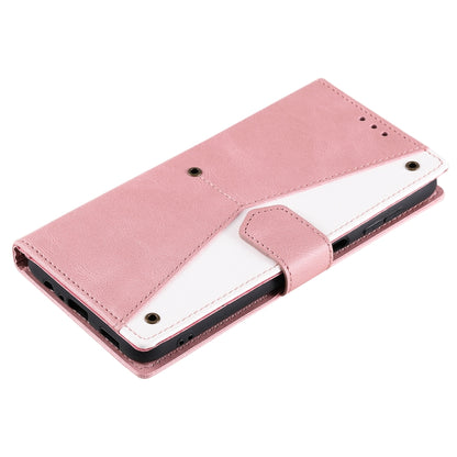 For Samsung Galaxy S25+ 5G Nail Skin Feel Stitching Calf Texture Leather Phone Case(Rose Gold) - Galaxy S25+ 5G Cases by PMC Jewellery | Online Shopping South Africa | PMC Jewellery | Buy Now Pay Later Mobicred