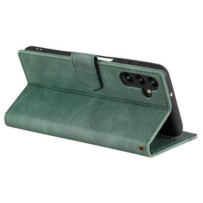 For Samsung Galaxy S25+ 5G Nail Skin Feel Stitching Calf Texture Leather Phone Case(Green) - Galaxy S25+ 5G Cases by PMC Jewellery | Online Shopping South Africa | PMC Jewellery | Buy Now Pay Later Mobicred