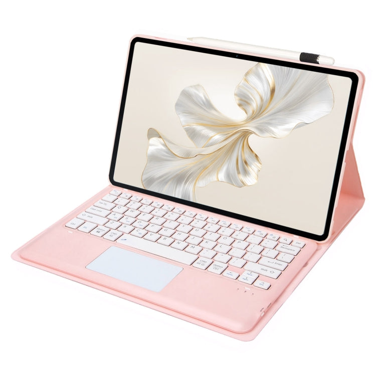 For Huawei MatePad Pro 12.2 Ultra-thin Detachable Bluetooth Keyboard Leather Tablet Case with Touchpad(Pink White) - Huawei Keyboard by PMC Jewellery | Online Shopping South Africa | PMC Jewellery | Buy Now Pay Later Mobicred