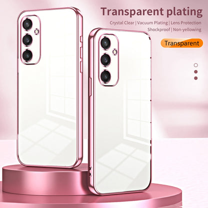 For Samsung Galaxy S25 5G Transparent Plating Fine Hole Phone Case(Silver) - Galaxy S25 5G Cases by PMC Jewellery | Online Shopping South Africa | PMC Jewellery | Buy Now Pay Later Mobicred