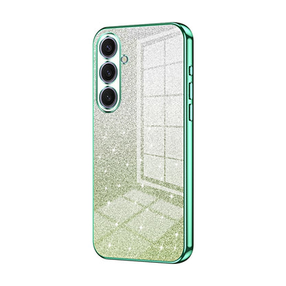 For Samsung Galaxy S25+ 5G Gradient Glitter Powder Electroplated Phone Case(Green) - Galaxy S25+ 5G Cases by PMC Jewellery | Online Shopping South Africa | PMC Jewellery | Buy Now Pay Later Mobicred