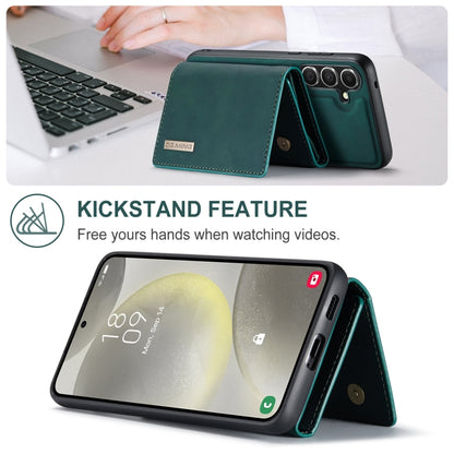 For Samsung Galaxy S24 FE 5G DG.MING M1 Series 3-Fold Multi Card Wallet + Magnetic Phone Case(Green) - Galaxy S24 FE 5G Cases by DG.MING | Online Shopping South Africa | PMC Jewellery | Buy Now Pay Later Mobicred