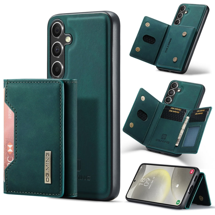 For Samsung Galaxy S24 FE 5G DG.MING M2 Series 3-Fold Multi Card Bag + Magnetic Phone Case(Green) - Galaxy S24 FE 5G Cases by DG.MING | Online Shopping South Africa | PMC Jewellery | Buy Now Pay Later Mobicred