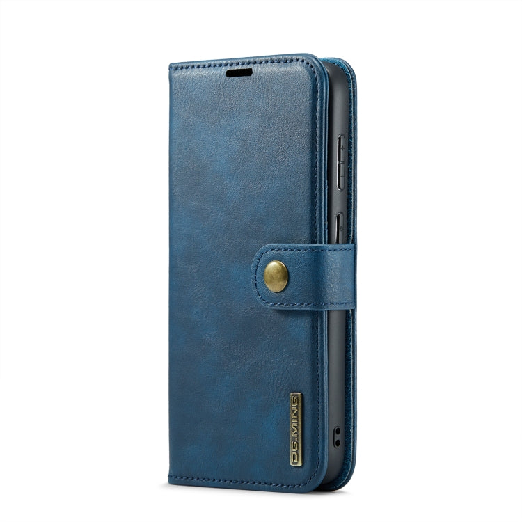 For Samsung Galaxy S24 FE 5G DG.MING Crazy Horse Texture Detachable Magnetic Leather Case(Blue) - Galaxy S24 FE 5G Cases by DG.MING | Online Shopping South Africa | PMC Jewellery | Buy Now Pay Later Mobicred