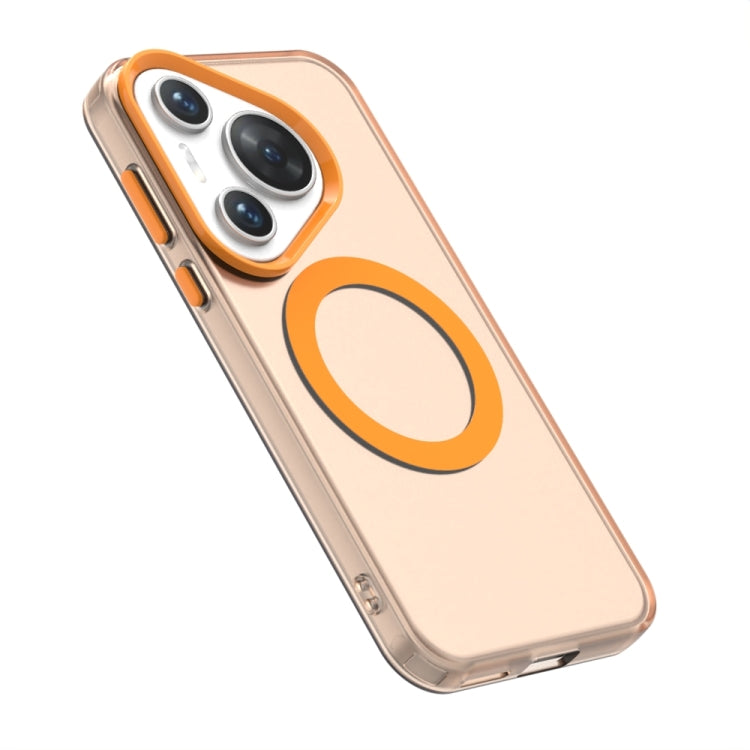 For Huawei Pura 70 Pro Candy Magsafe PC Hybrid TPU Phone Case(Orange) - Huawei Cases by PMC Jewellery | Online Shopping South Africa | PMC Jewellery | Buy Now Pay Later Mobicred