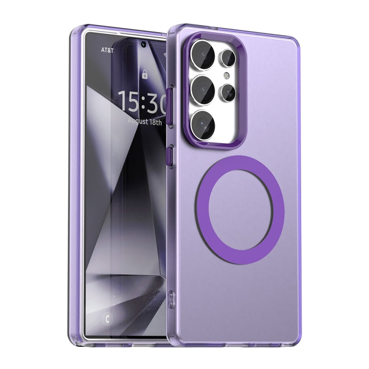 For Samsung Galaxy S25 Ultra 5G Candy Magsafe PC Hybrid TPU Phone Case(Purple) - Galaxy S25 Ultra 5G Cases by PMC Jewellery | Online Shopping South Africa | PMC Jewellery | Buy Now Pay Later Mobicred