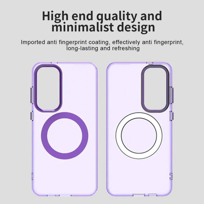 For Samsung Galaxy S25+ 5G Candy Magsafe PC Hybrid TPU Phone Case(Purple) - Galaxy S25+ 5G Cases by PMC Jewellery | Online Shopping South Africa | PMC Jewellery | Buy Now Pay Later Mobicred