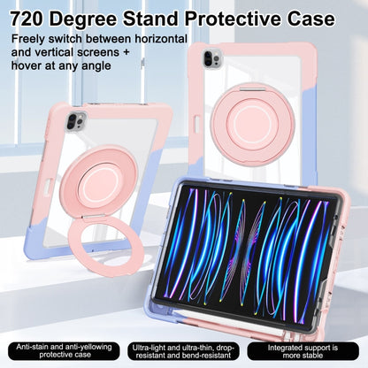 For iPad Pro 11 2022 / 2021 / 2020 Crystal Armor PC Hybrid TPU Tablet Case(Blue Pink) - iPad Pro 11 (2022/2021) Cases by PMC Jewellery | Online Shopping South Africa | PMC Jewellery | Buy Now Pay Later Mobicred