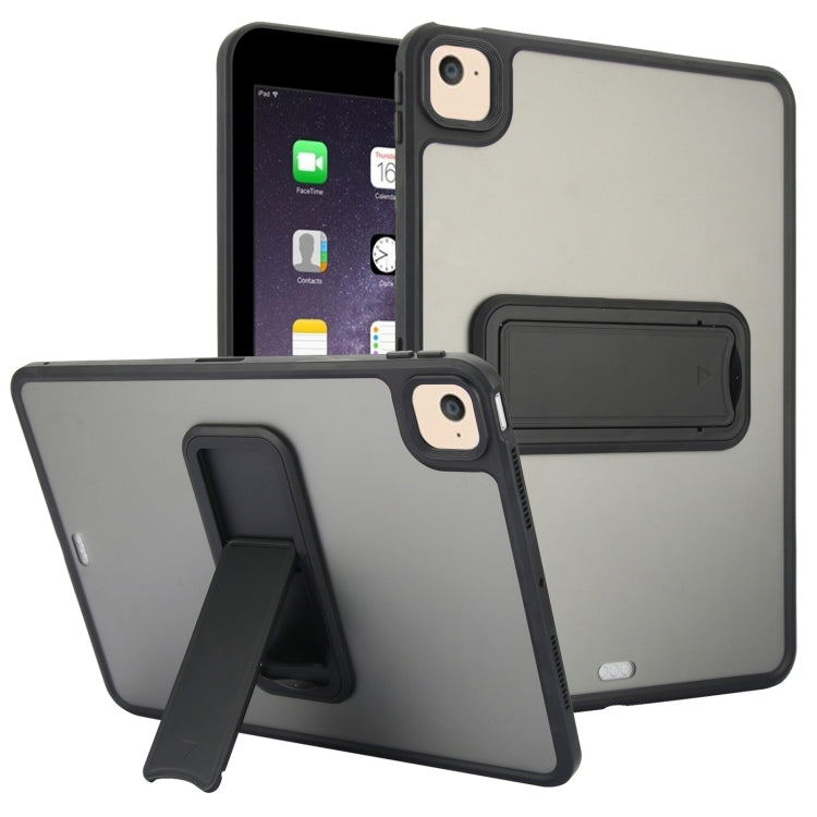 For iPad Air 2 9.7 Skin Feel Holder PC Hybrid TPU Tablet Case(Black) - More iPad Cases by PMC Jewellery | Online Shopping South Africa | PMC Jewellery | Buy Now Pay Later Mobicred