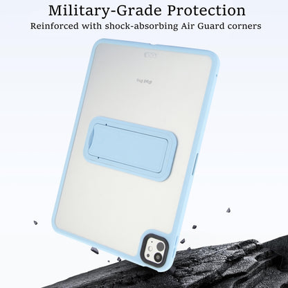 For iPad mini 5 / 4 7.9 inch Skin Feel Holder PC Hybrid TPU Tablet Case(Light Blue) - iPad mini (2019) / mini 5 Cases by PMC Jewellery | Online Shopping South Africa | PMC Jewellery | Buy Now Pay Later Mobicred