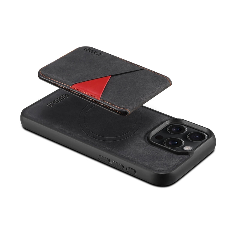 For iPhone 16 Pro ESEBLE E2 Retro Texture Card Slots MagSafe RFID Leather Case(Black) - iPhone 16 Pro Cases by ESEBLE | Online Shopping South Africa | PMC Jewellery | Buy Now Pay Later Mobicred