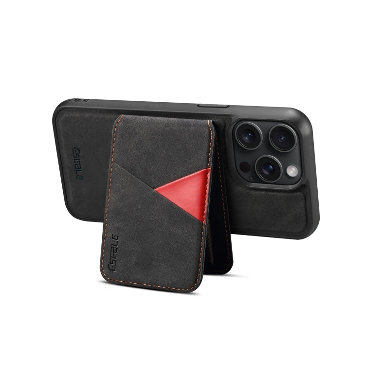 For iPhone 16 Pro Max ESEBLE E2 Retro Texture Card Slots MagSafe RFID Leather Case(Black) - iPhone 16 Pro Max Cases by ESEBLE | Online Shopping South Africa | PMC Jewellery | Buy Now Pay Later Mobicred