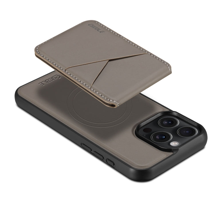 For iPhone 16 Pro ESEBLE E3 Plain Texture Card Slots MagSafe RFID Leather Case(Grey) - iPhone 16 Pro Cases by ESEBLE | Online Shopping South Africa | PMC Jewellery | Buy Now Pay Later Mobicred