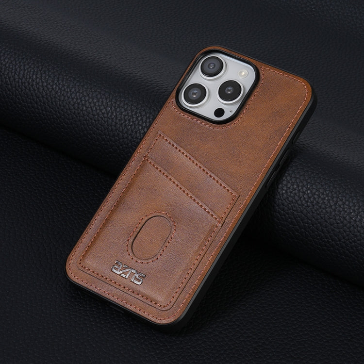 For iPhone 16 Pro AZNS K1 Series Card Slot Business Phone Case(Brown) - iPhone 16 Pro Cases by AZNS | Online Shopping South Africa | PMC Jewellery | Buy Now Pay Later Mobicred