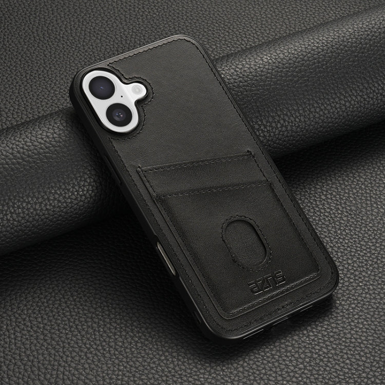 For iPhone 16 AZNS K1 Series Card Slot Business Phone Case(Black) - iPhone 16 Cases by AZNS | Online Shopping South Africa | PMC Jewellery | Buy Now Pay Later Mobicred