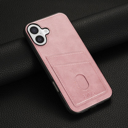 For iPhone 16 AZNS K1 Series Card Slot Business Phone Case(Pink) - iPhone 16 Cases by AZNS | Online Shopping South Africa | PMC Jewellery | Buy Now Pay Later Mobicred