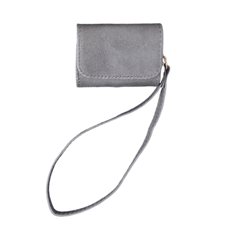 For AirPods Pro 2 Cowhide Texture PU Headset Shockproof Case(Grey) - For AirPods Pro 2 by PMC Jewellery | Online Shopping South Africa | PMC Jewellery | Buy Now Pay Later Mobicred