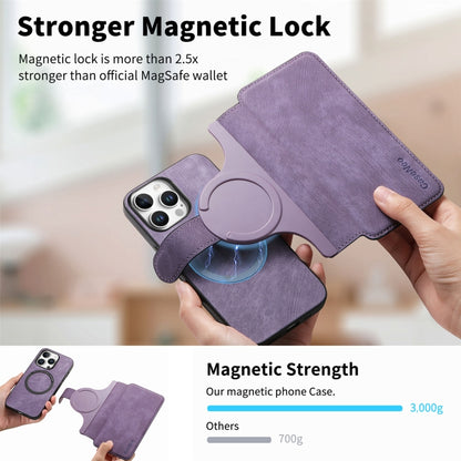 For iPhone 16 Pro CaseNeo MagSafe RFID Anti-theft Retro Leather Phone Case(Purple) - iPhone 16 Pro Cases by CaseNeo | Online Shopping South Africa | PMC Jewellery | Buy Now Pay Later Mobicred