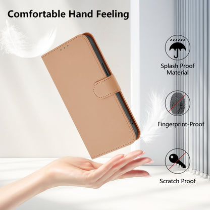 For Ulefone Note 17 Pro Skin Feel Solid Color Leather Phone Case with Lanyard(Nude) - Ulefone Cases by PMC Jewellery | Online Shopping South Africa | PMC Jewellery | Buy Now Pay Later Mobicred