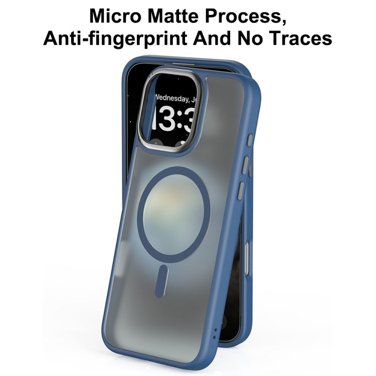 For iPhone 16 Mutural Skin Feel Series Frosted MagSafe Magnetic Phone Case(Grey) - iPhone 16 Cases by Mutural | Online Shopping South Africa | PMC Jewellery | Buy Now Pay Later Mobicred