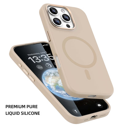 For iPhone 16 Pro Mutural Karen Series Liquid Silicone MagSafe Magnetic Phone Case(Grey) - iPhone 16 Pro Cases by Mutural | Online Shopping South Africa | PMC Jewellery | Buy Now Pay Later Mobicred