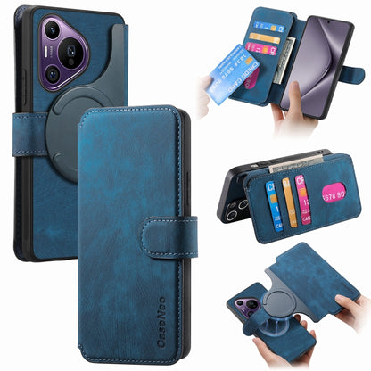 For Huawei Pura 70 Pro CaseNeo MagSafe RFID Anti-theft Retro Leather Phone Case(Blue) - Huawei Cases by CaseNeo | Online Shopping South Africa | PMC Jewellery | Buy Now Pay Later Mobicred