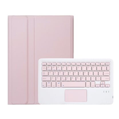 For Honor Pad X8a / X9 2024 AH25-A Ultra-thin Detachable Bluetooth Keyboard Leather Tablet Case with Touchpad(Pink White) - Huawei Keyboard by PMC Jewellery | Online Shopping South Africa | PMC Jewellery | Buy Now Pay Later Mobicred