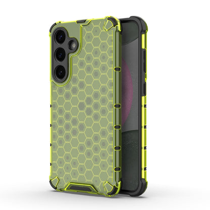 For Samsung Galaxy S25 5G Honeycomb Shockproof Phone Case(Green) - Galaxy S25 5G Cases by PMC Jewellery | Online Shopping South Africa | PMC Jewellery | Buy Now Pay Later Mobicred