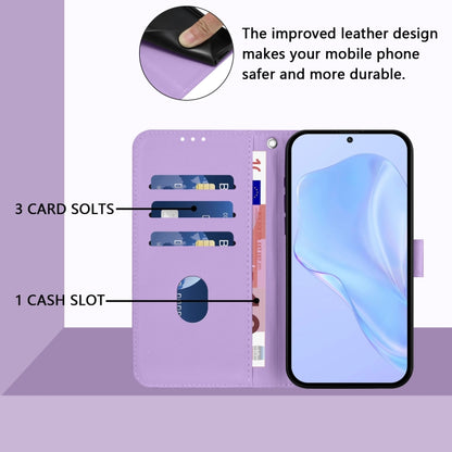 For Honor Magic6 Pro Skin Feel Solid Color Leather Phone Case with Lanyard(Lavender Purple) - Honor Cases by PMC Jewellery | Online Shopping South Africa | PMC Jewellery | Buy Now Pay Later Mobicred