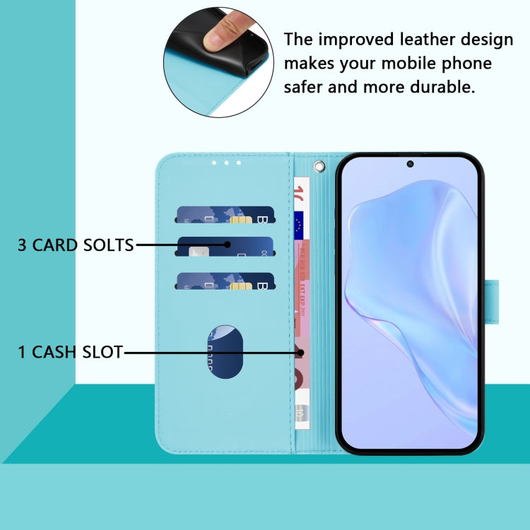 For Honor Magic6 Pro Skin Feel Solid Color Leather Phone Case with Lanyard(Sky Blue) - Honor Cases by PMC Jewellery | Online Shopping South Africa | PMC Jewellery | Buy Now Pay Later Mobicred