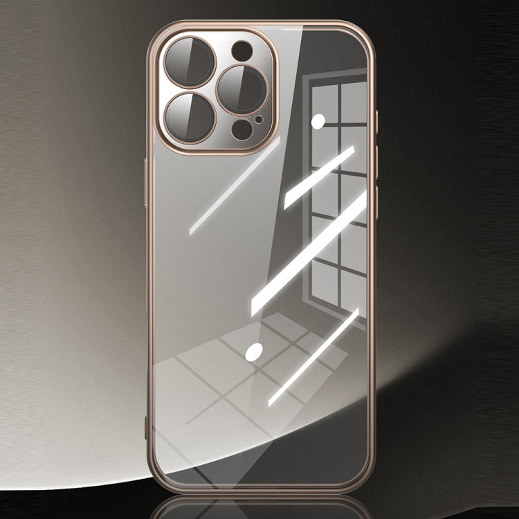 For iPhone 16 Pro TOTU PC-2 Soft Jane Series Electroplated TPU Phone Case with Lens Film(Titanium) - iPhone 16 Pro Cases by TOTUDESIGN | Online Shopping South Africa | PMC Jewellery | Buy Now Pay Later Mobicred