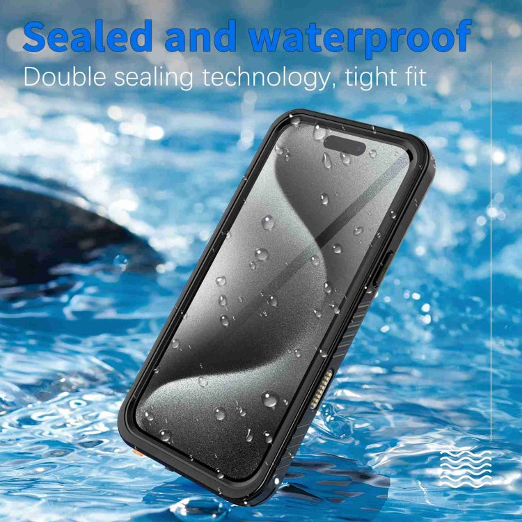 For iPhone 16 Pro RedPepper IP68 Waterproof Triple-proof Phone Case(Black) - iPhone 16 Pro Cases by RedPepper | Online Shopping South Africa | PMC Jewellery | Buy Now Pay Later Mobicred