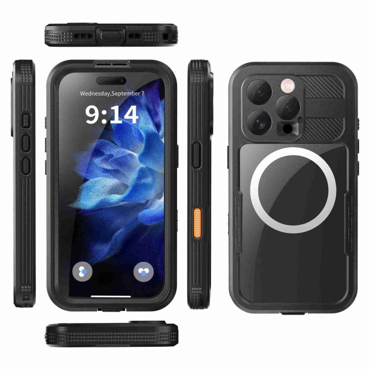 For iPhone 16 Pro Max RedPepper IP68 Waterproof Triple-proof MagSafe Phone Case(Black) - iPhone 16 Pro Max Cases by RedPepper | Online Shopping South Africa | PMC Jewellery | Buy Now Pay Later Mobicred