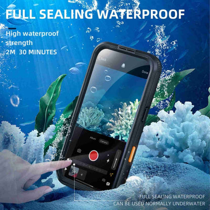 For iPhone 16 Pro Max RedPepper IP68 Waterproof Triple-proof MagSafe Phone Case(Black) - iPhone 16 Pro Max Cases by RedPepper | Online Shopping South Africa | PMC Jewellery | Buy Now Pay Later Mobicred