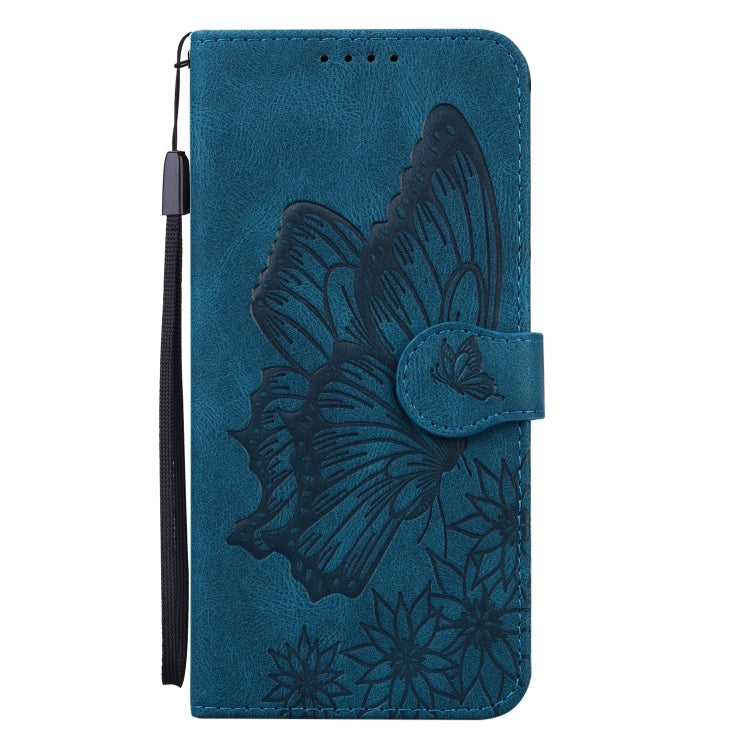 For Samsung Galaxy S25 Ultra 5G Retro Skin Feel Butterflies Embossing Horizontal Flip Leather Phone Case(Blue) - Galaxy S25 Ultra 5G Cases by PMC Jewellery | Online Shopping South Africa | PMC Jewellery | Buy Now Pay Later Mobicred