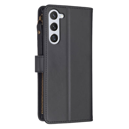 For Samsung Galaxy S25 5G 9 Card Slots Zipper Wallet Leather Flip Phone Case(Black) - Galaxy S25 5G Cases by PMC Jewellery | Online Shopping South Africa | PMC Jewellery | Buy Now Pay Later Mobicred