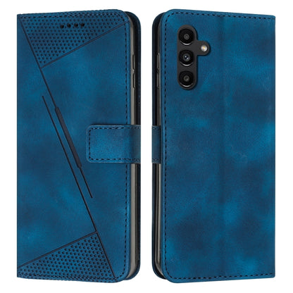 For Samsung Galaxy S25+ / S24+ 5G 5G Dream Triangle Leather Phone Case with Long Lanyard(Blue) - Galaxy S25+ 5G Cases by PMC Jewellery | Online Shopping South Africa | PMC Jewellery | Buy Now Pay Later Mobicred